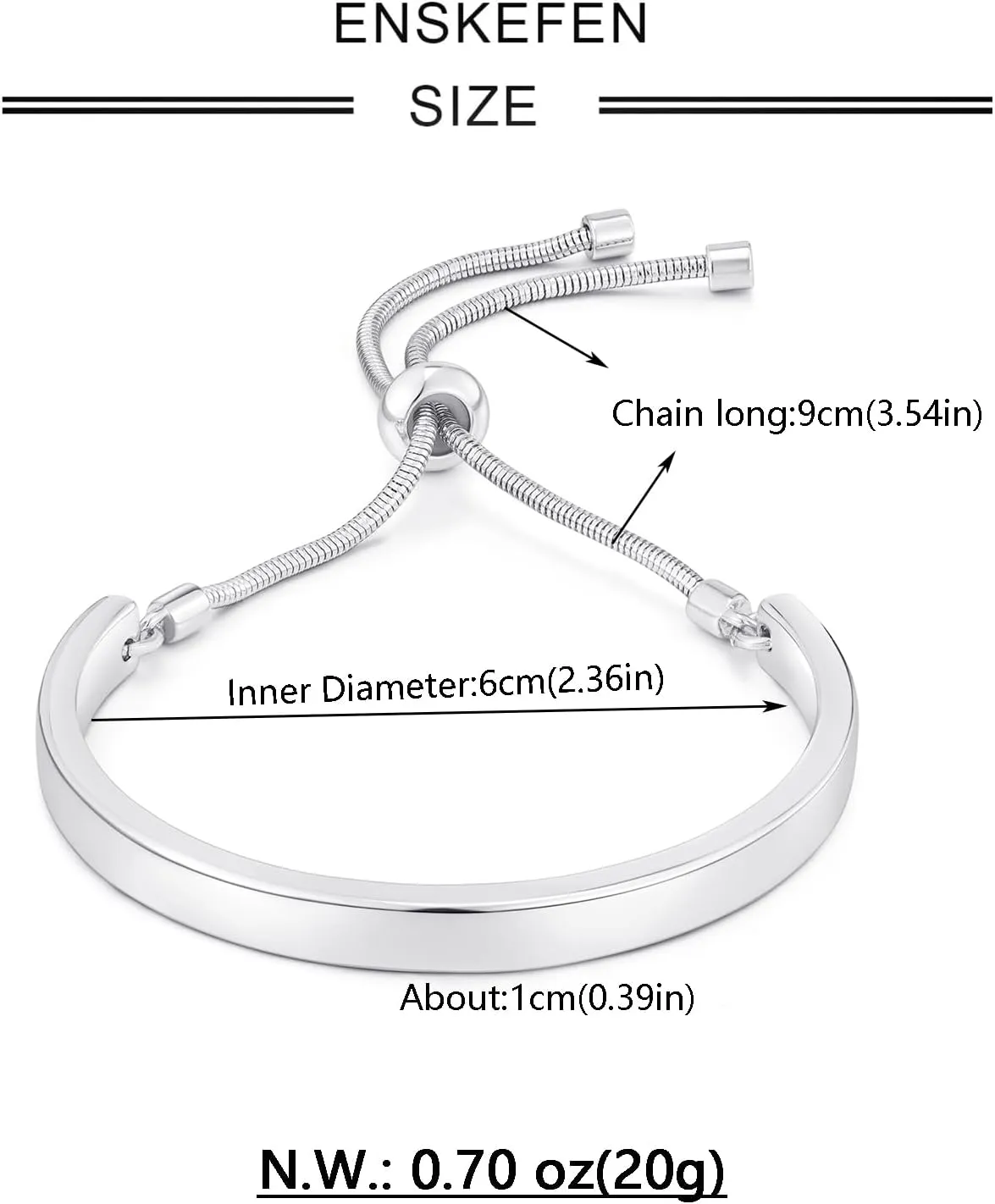 14K Gold Bracelets for Women Adjustable Slider Bracelet Bangle Bracelets for Women Gold Chain Bracelet