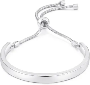 14K Gold Bracelets for Women Adjustable Slider Bracelet Bangle Bracelets for Women Gold Chain Bracelet