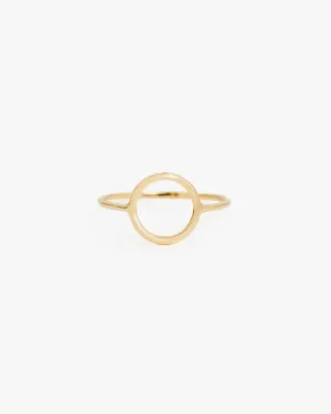 14k Gold Circle Ring