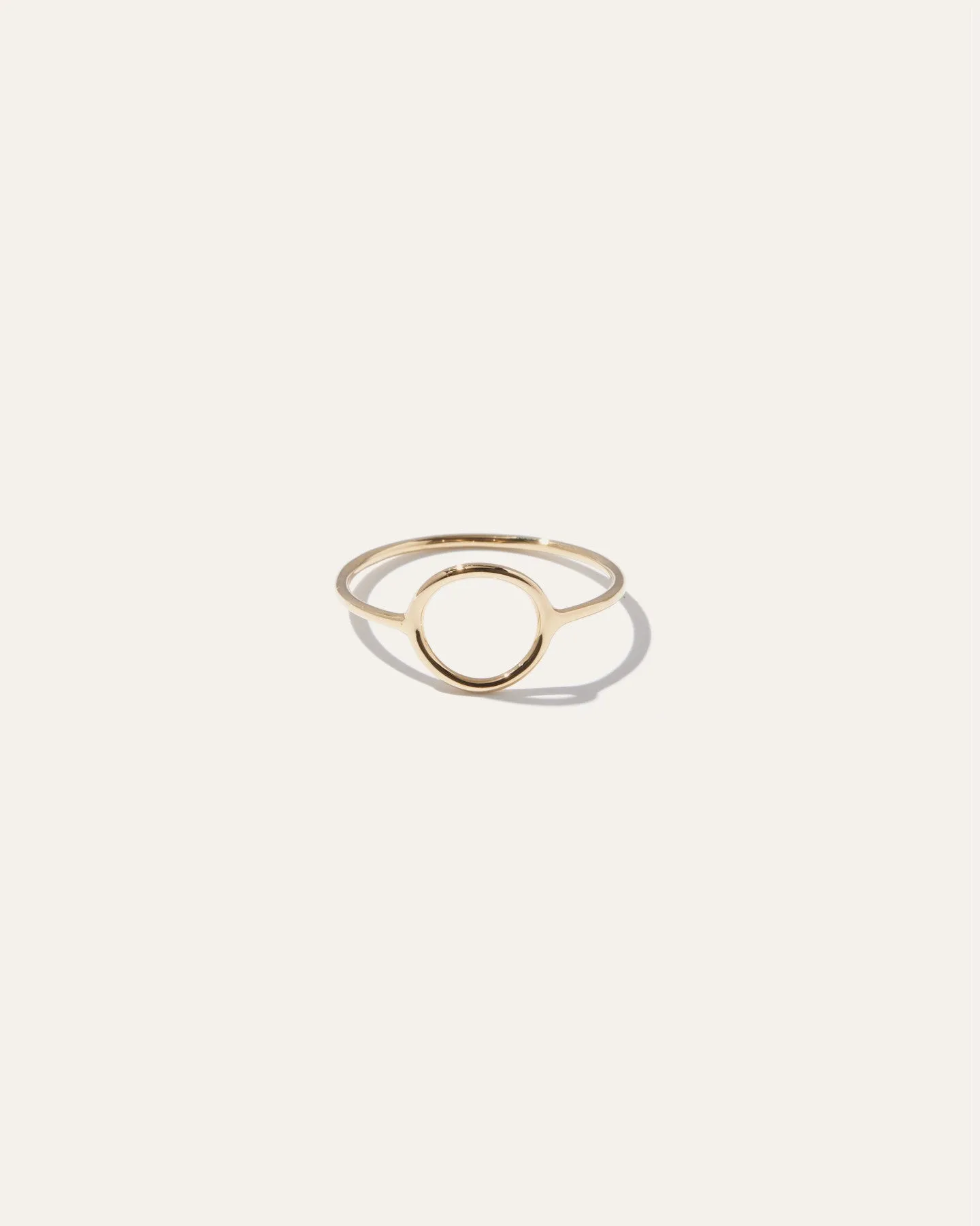 14k Gold Circle Ring