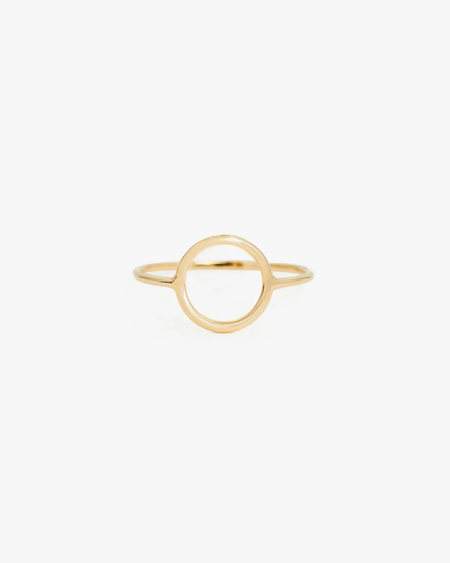 14k Gold Circle Ring