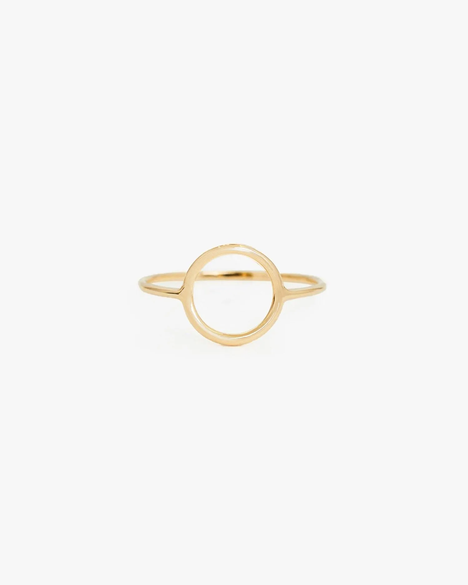 14k Gold Circle Ring
