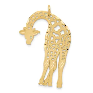 14K Gold Giraffe Charm Pendant for Men by Sophia Jewelers