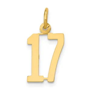 14K Gold Polished Elongated Charm Pendant for Elegant Layering