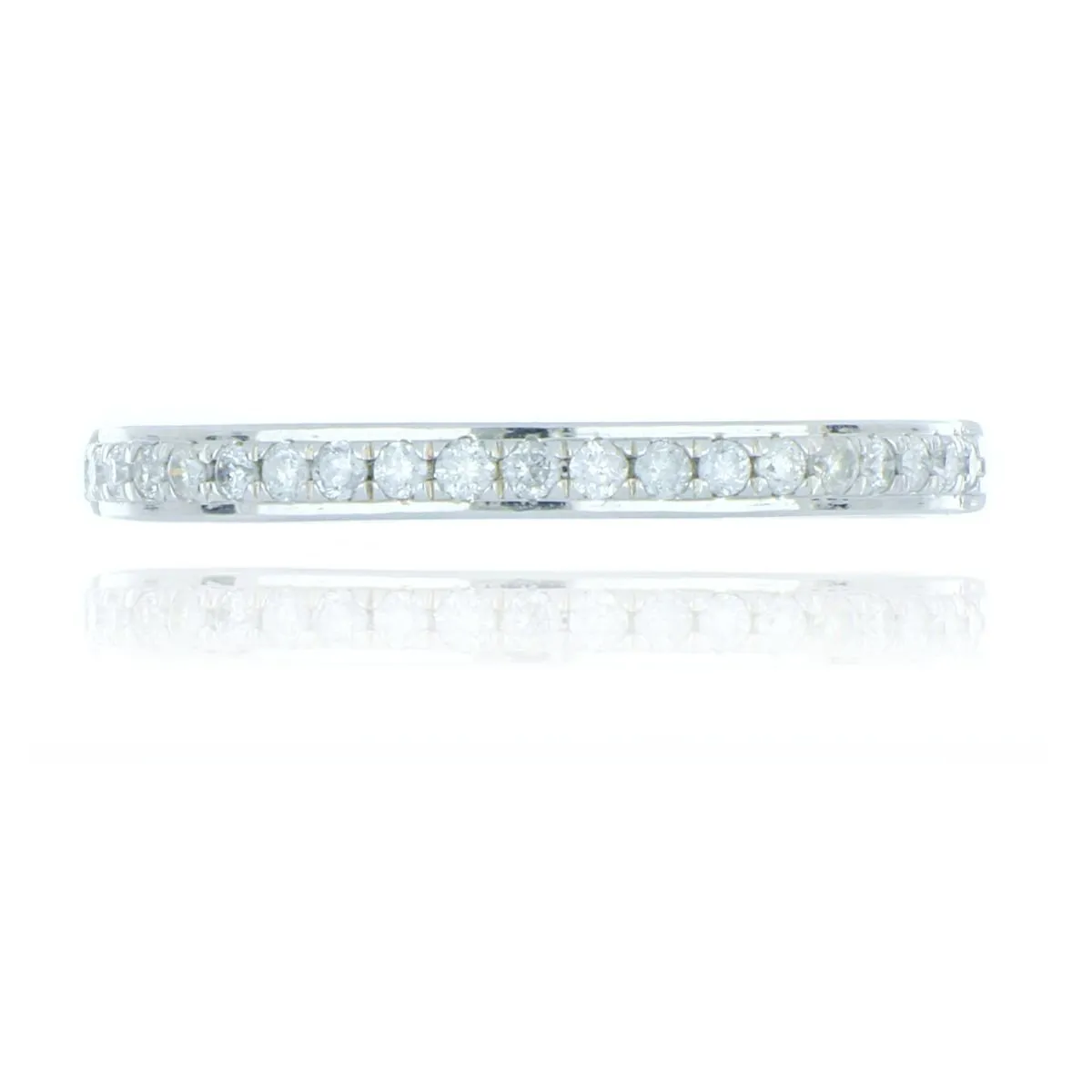 18ct White Gold 0.15ct Diamond Half Eternity Ring