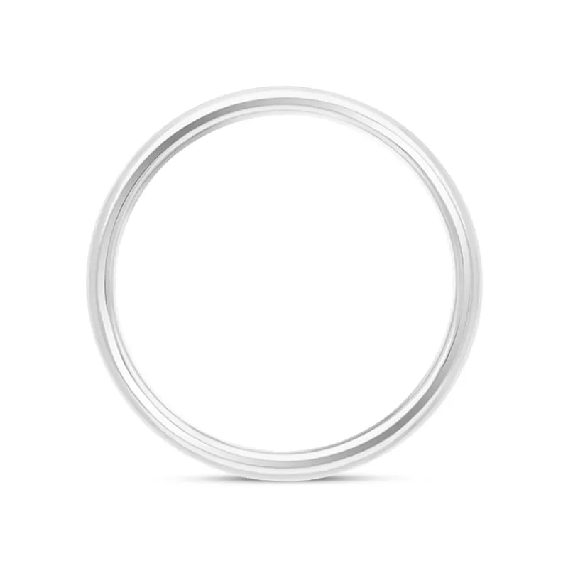 18ct White Gold 2.5mm Court Shaped Wedding Ring