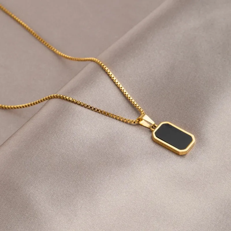 2024 Vintage Double Sided Heart Pendant Necklace For Women Girl Clavicle Chain Choker New Fashion Trendy Jewelry Gift Party