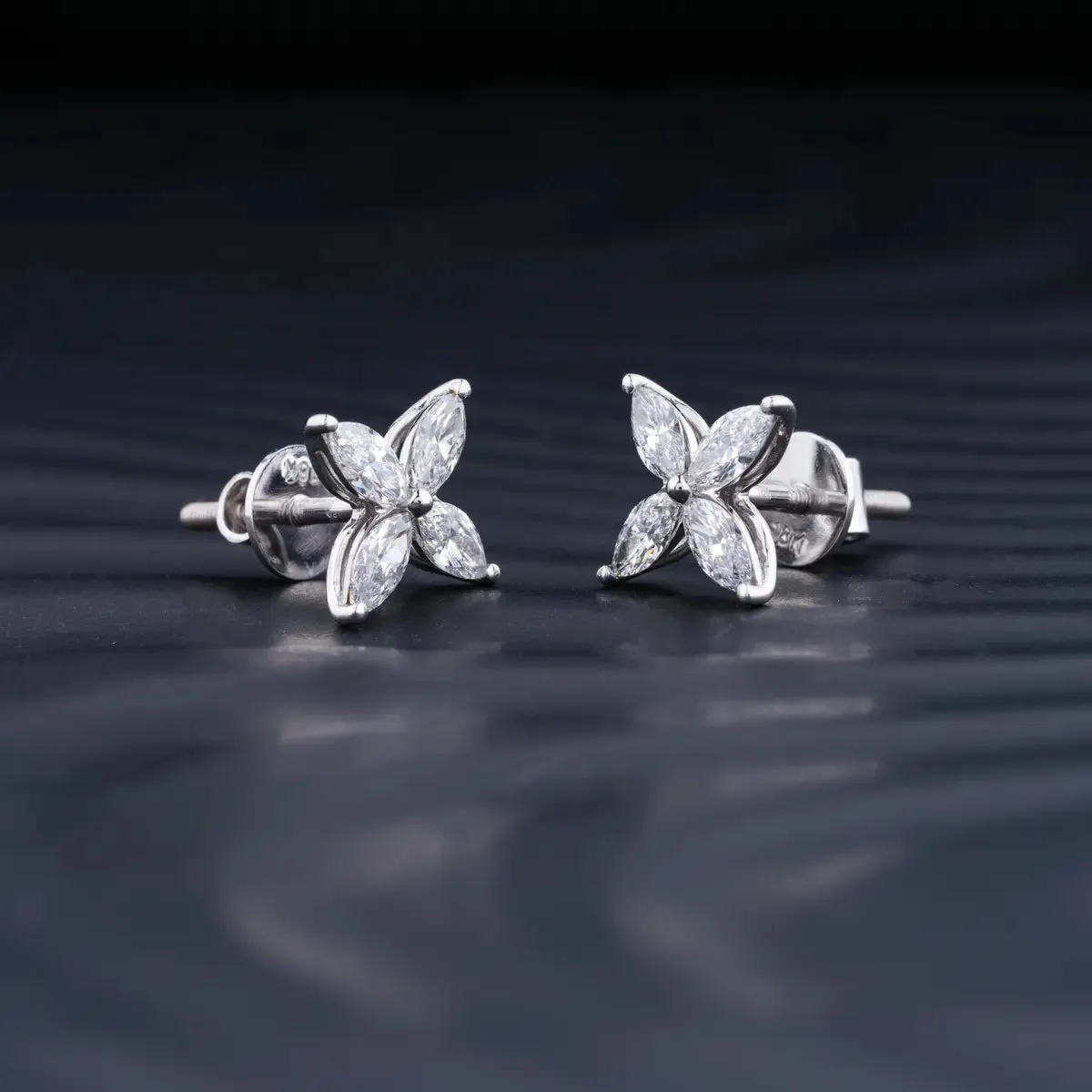 4 Marquise Diamond Earrings