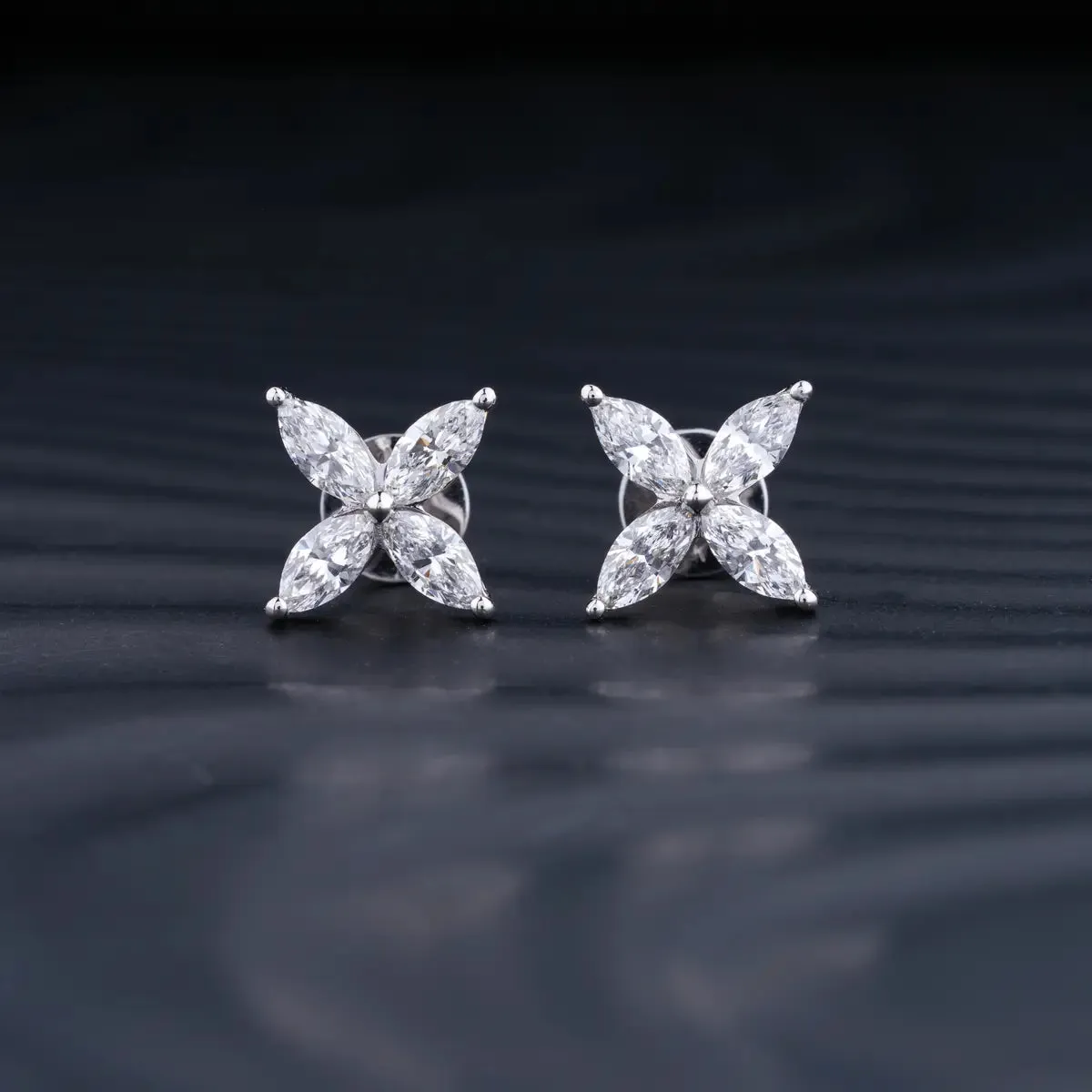 4 Marquise Diamond Earrings