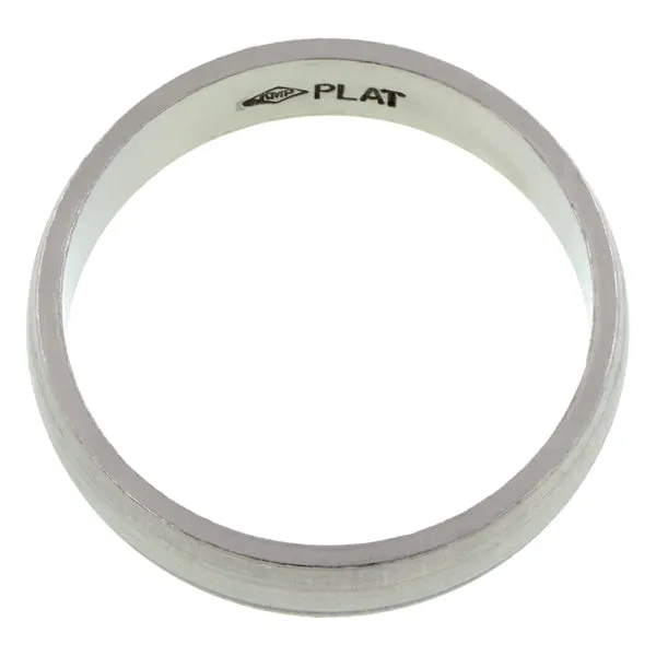 5mm Platinum Half Round Band