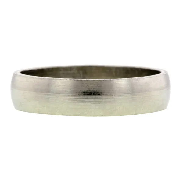 5mm Platinum Half Round Band