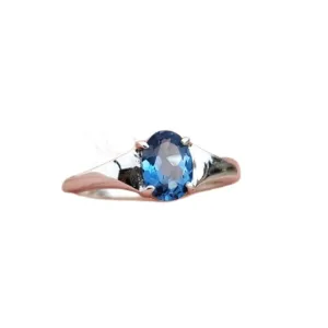 925 Silver Blue Sapphire Ring, Blue Sapphire Ring Women, Blue Sapphire Ring Gold, Handmade Silver Ring, Unique Silver Ring, Sapphire Gemstone Ring, Statement Ring, Midi Rings Women, Christmas Gift