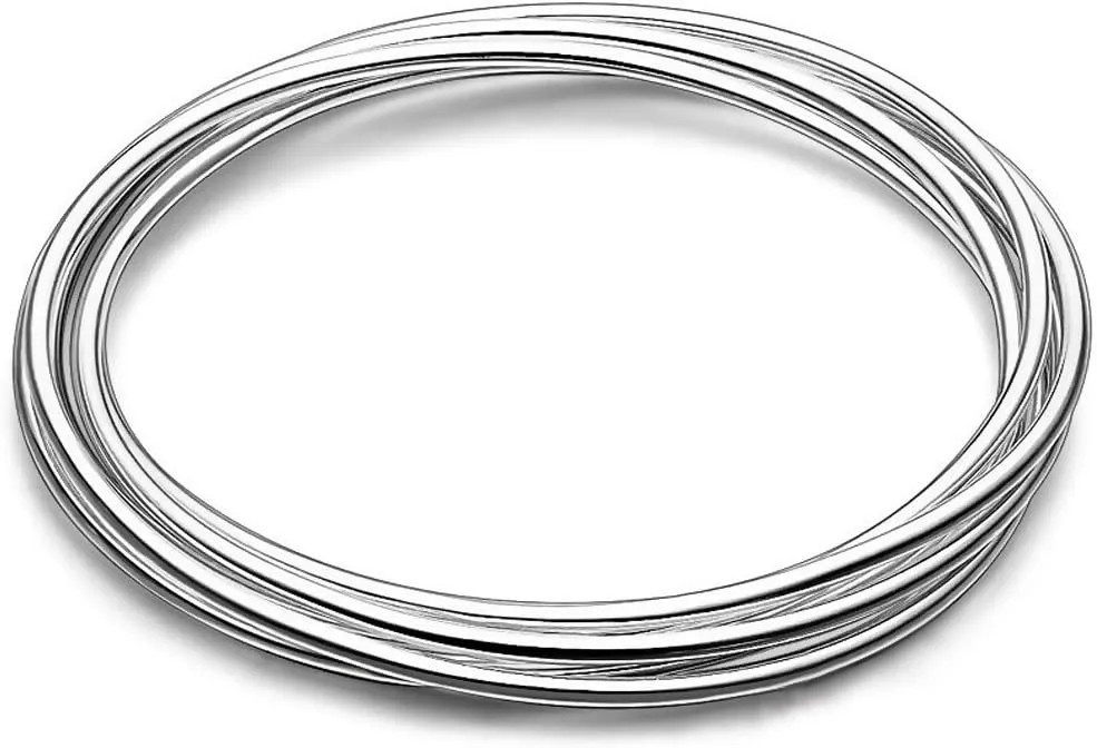 925 Sterling Silver Bangle Bracelet Bangles for Women/Girls | Bangle Bracelets for Women | 925 Sterling Silver Bracelets for Women | Dainty Bracelets