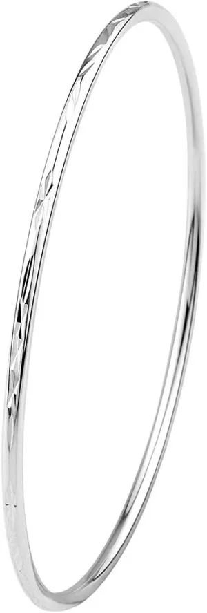 925 Sterling Silver Bangle Bracelet Bangles for Women/Girls | Bangle Bracelets for Women | 925 Sterling Silver Bracelets for Women | Dainty Bracelets