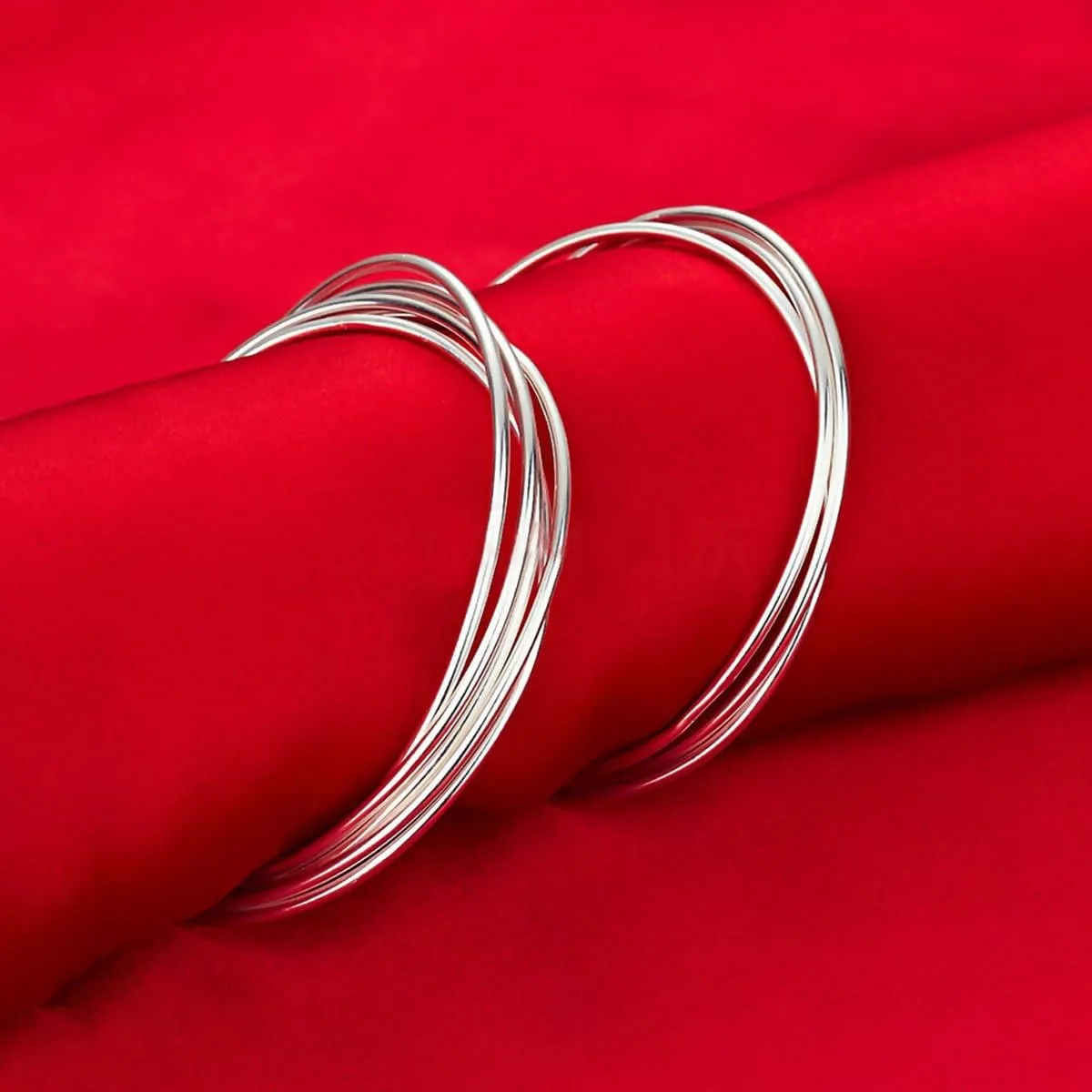 925 Sterling Silver Bangle Bracelet Bangles for Women/Girls | Bangle Bracelets for Women | 925 Sterling Silver Bracelets for Women | Dainty Bracelets