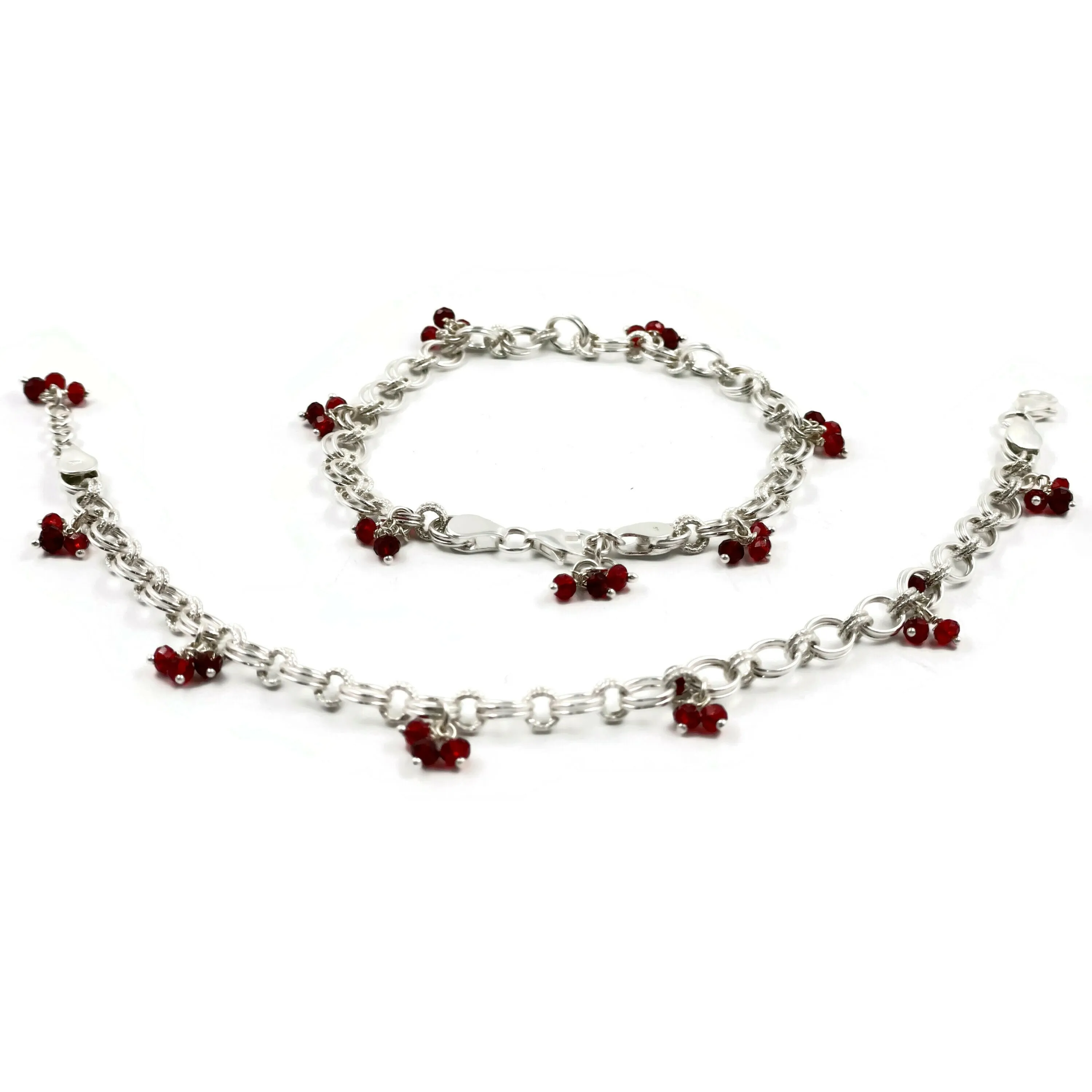 925 Sterling Silver Designer Anklet - Style#40