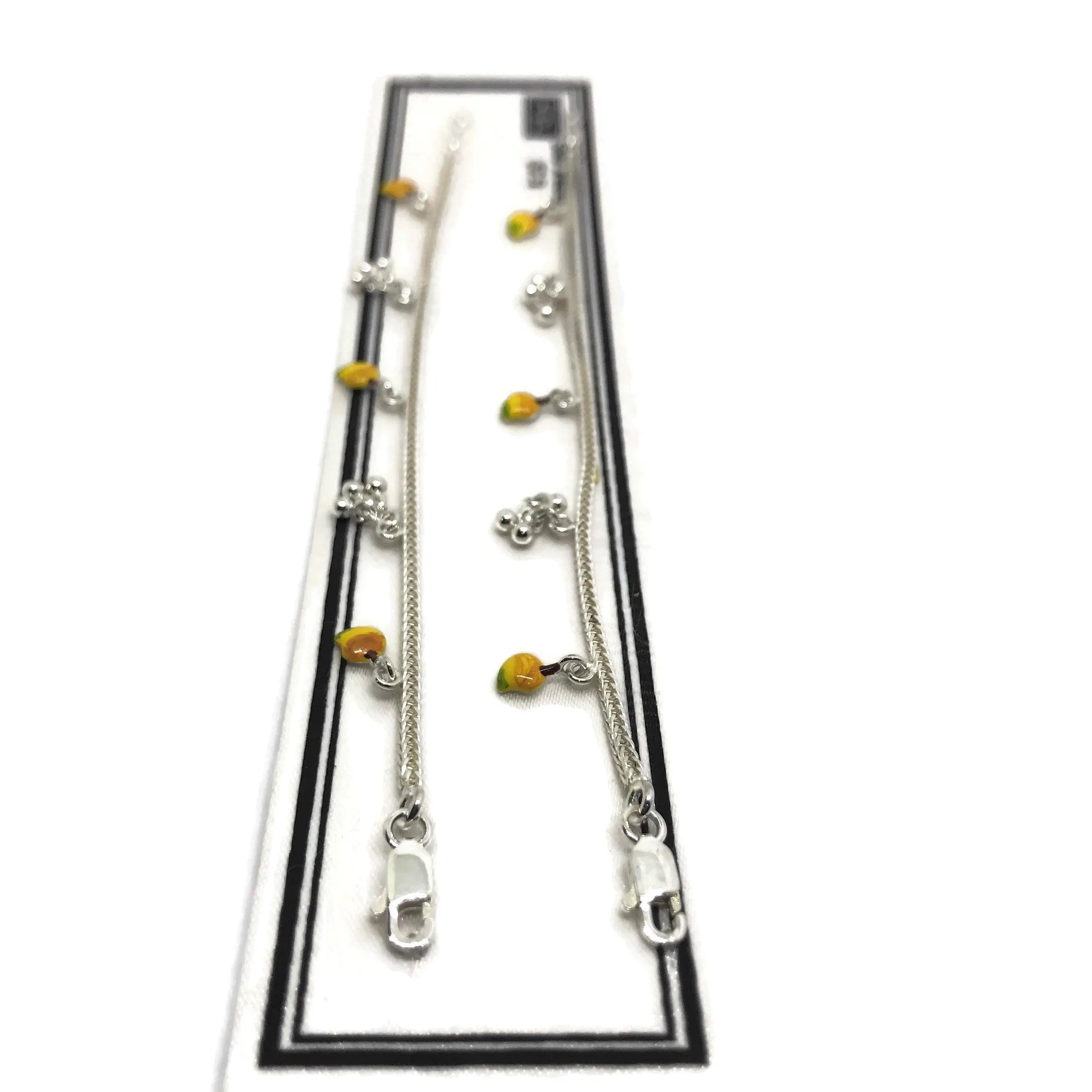 925 Sterling Silver Designer Fancy Anklet - Style#45