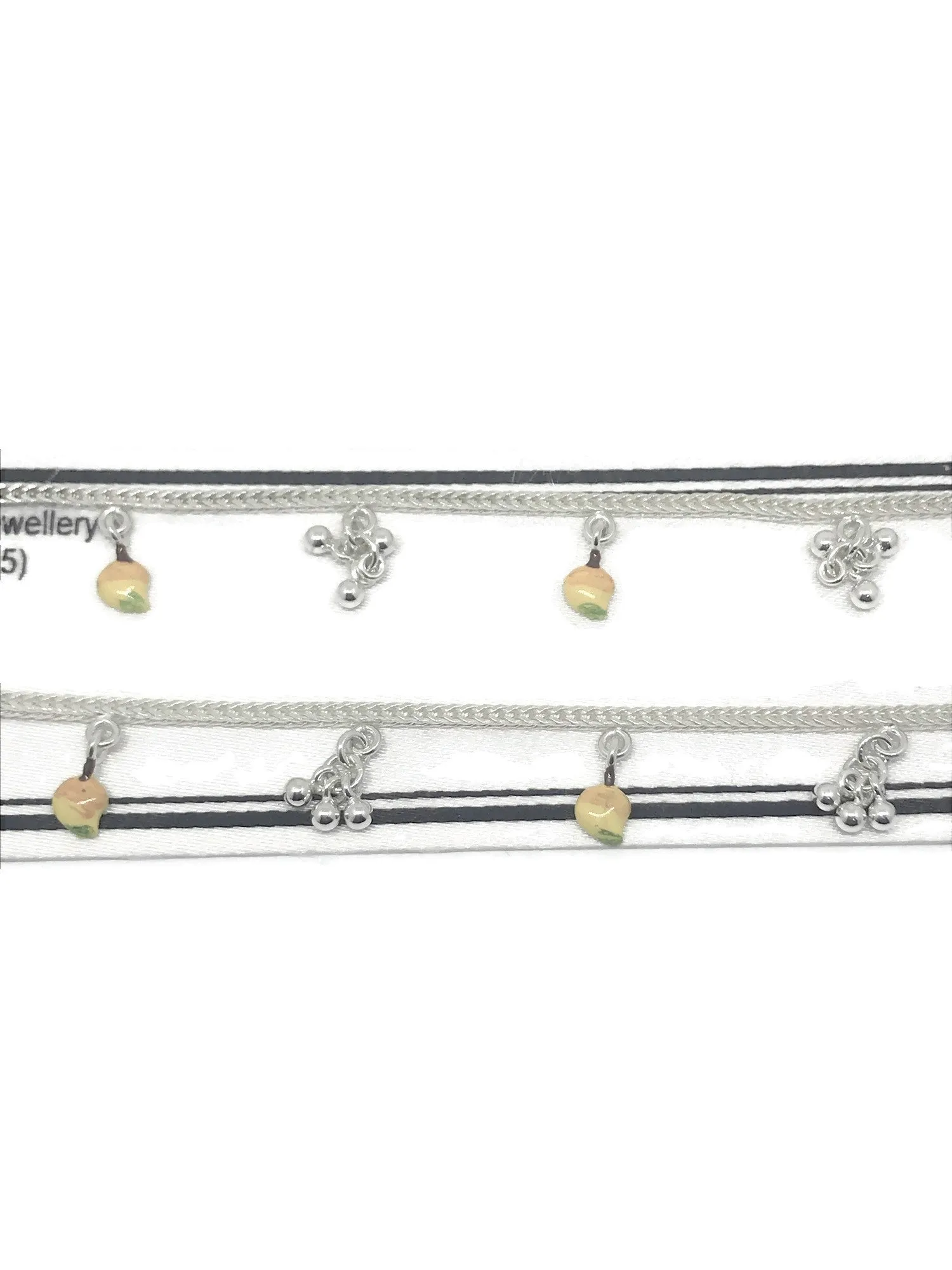 925 Sterling Silver Designer Fancy Anklet - Style#45