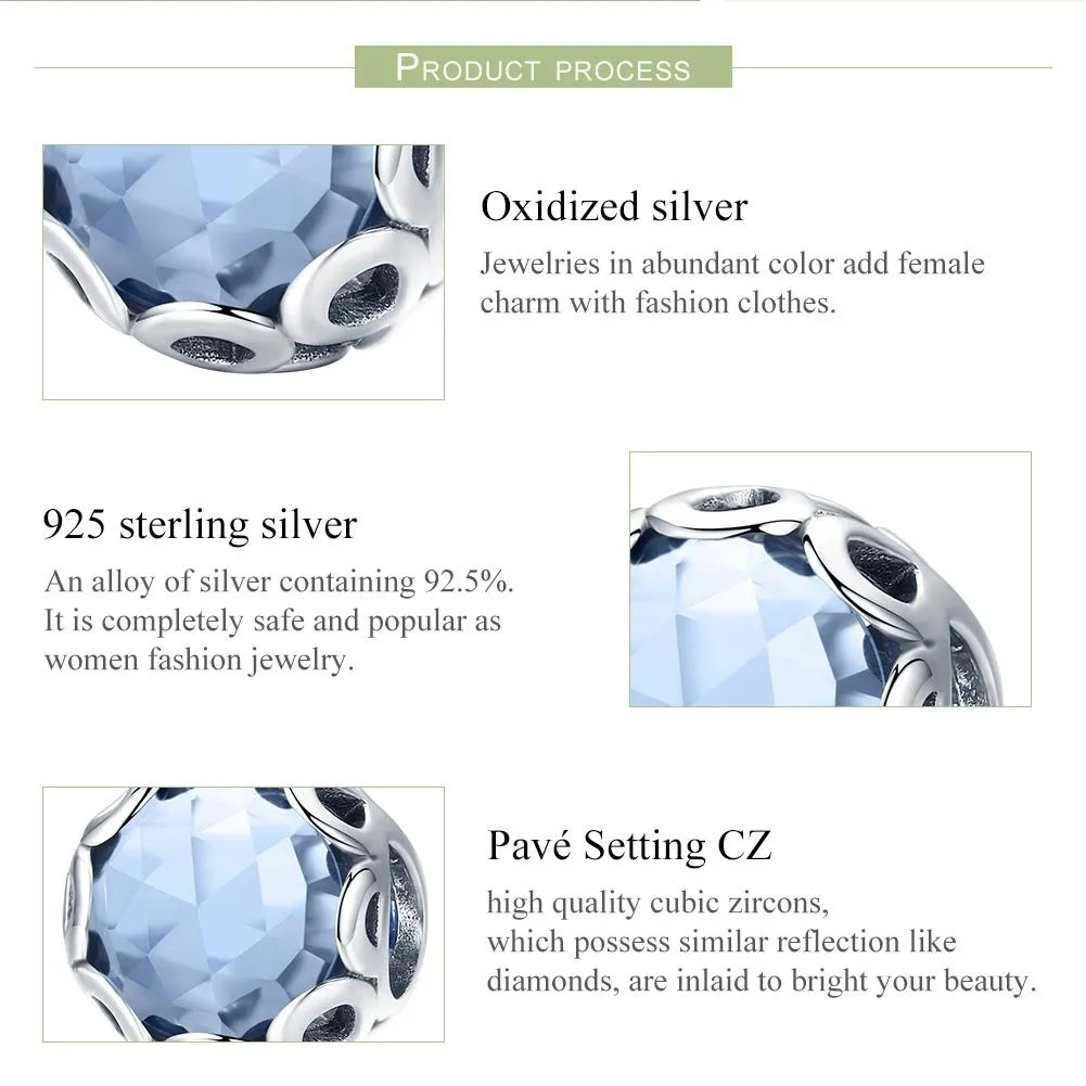 925 Sterling Silver Diy Charm Beads For Bracelets & Necklaces