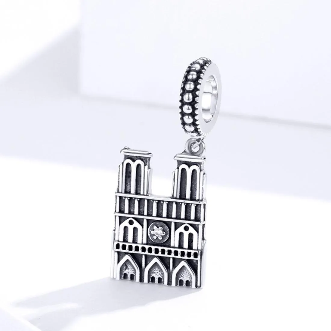 925 Sterling Silver Parisian Charm Bracelet & Necklace Set