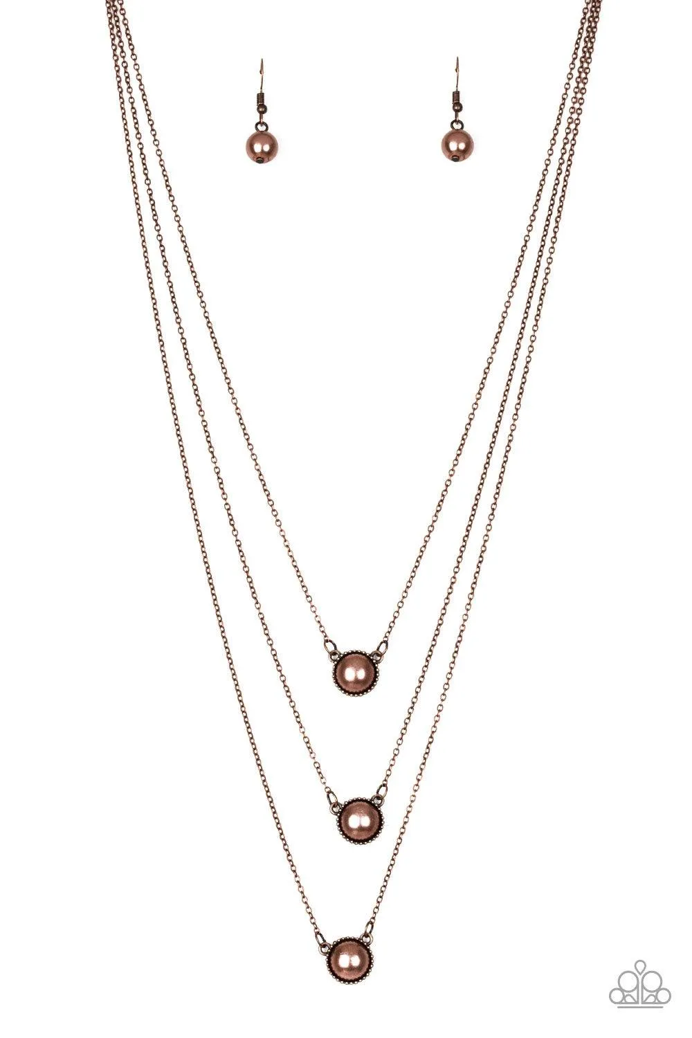 A Love For Luster - Copper Necklace-Paparazzi