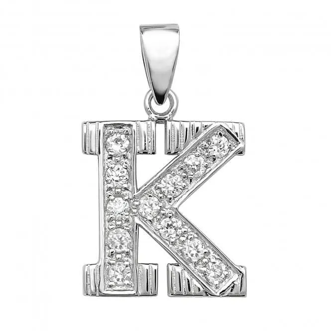 Acotis Silver Pendant Zirconia Initial G6125/K