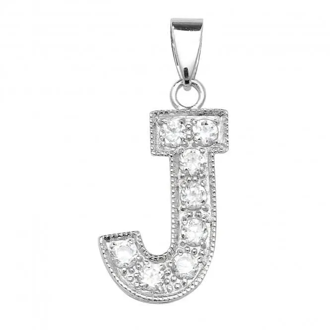 Acotis Silver Pendant Zirconia Initial G6126J