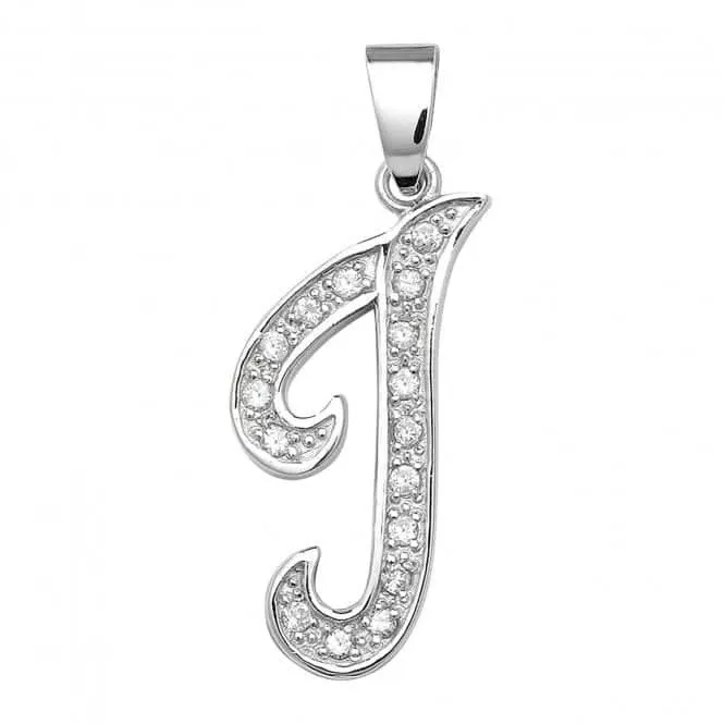 Acotis Silver Pendant Zirconia Initial G6128/I