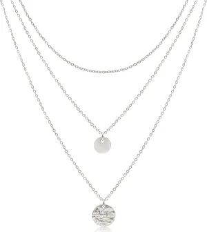 Aisansty Dainty Layered Choker Necklaces Handmade Coin Tube Star Pearl Pendant Multilayer Adjustable Layering Chain Gold Plated Necklaces Set for Women