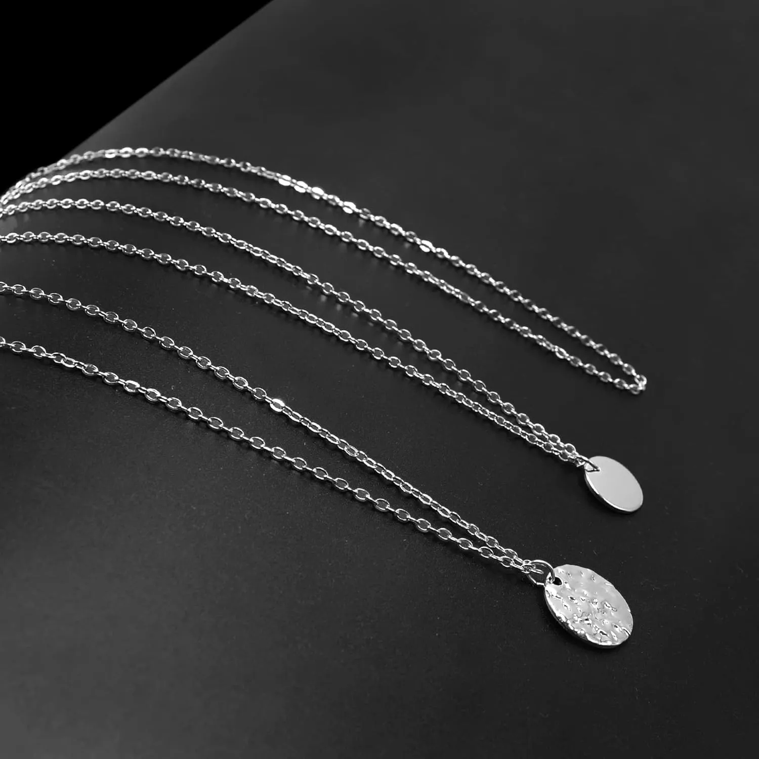 Aisansty Dainty Layered Choker Necklaces Handmade Coin Tube Star Pearl Pendant Multilayer Adjustable Layering Chain Gold Plated Necklaces Set for Women