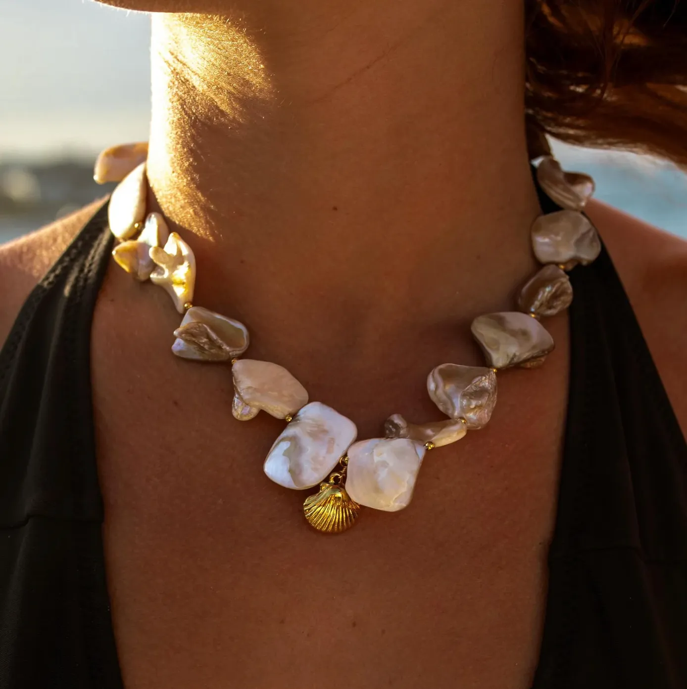 Alco Calico Shell Necklace