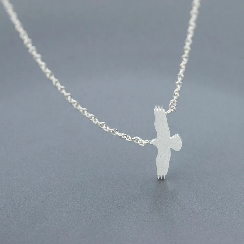 American Flying Eagle Necklace For Women Men Bird Animal Jewelry Gold
