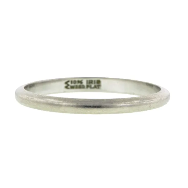 Art Deco Platinum Wedding Band