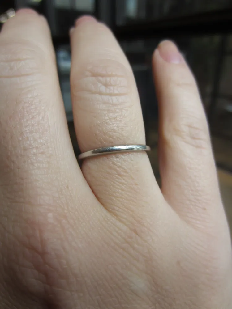 Art Deco Platinum Wedding Band