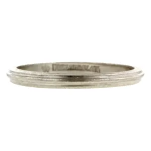 Art Deco Wedding  Band Ring