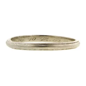 Art Deco Wedding Band