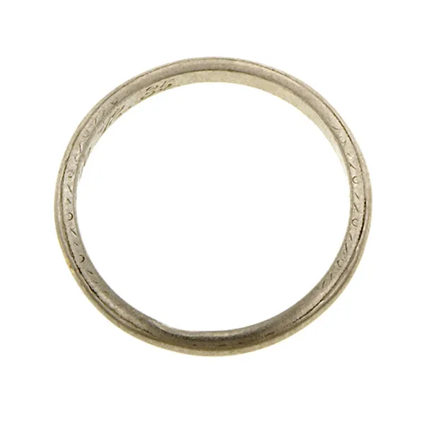 Art Deco Wedding Band
