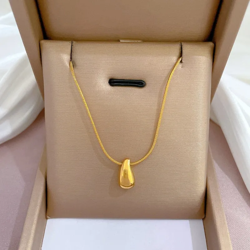 Artificial Gems Zirconia Not Fade Color heart Pendant Necklaces For Women