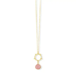 Ashiana | Allegra Pink Jade Necklace