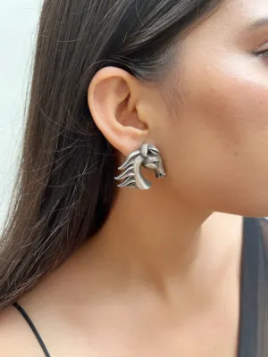 Ashva Earrings | German Silver Balis