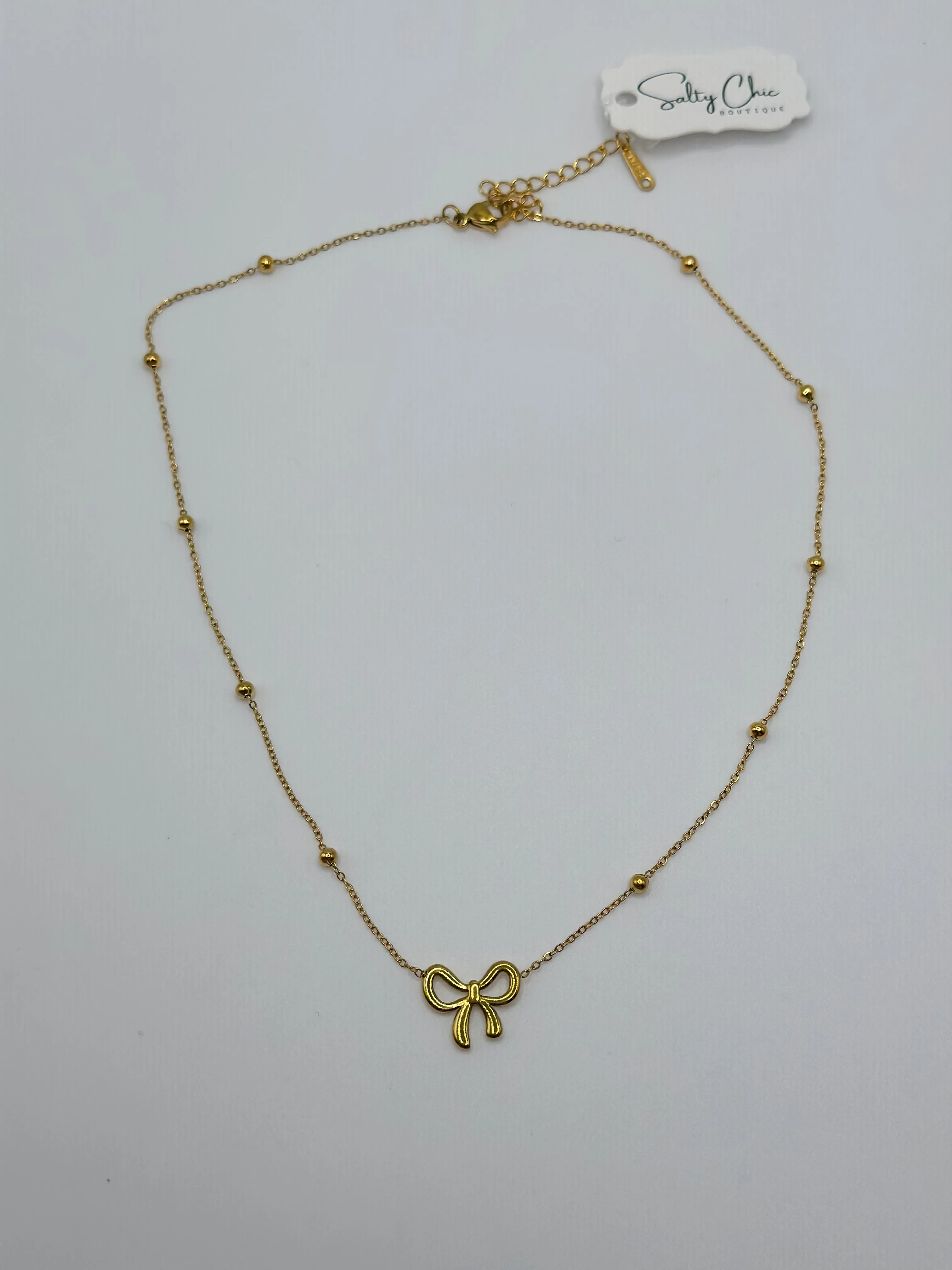 Baby Bow Chain Necklace