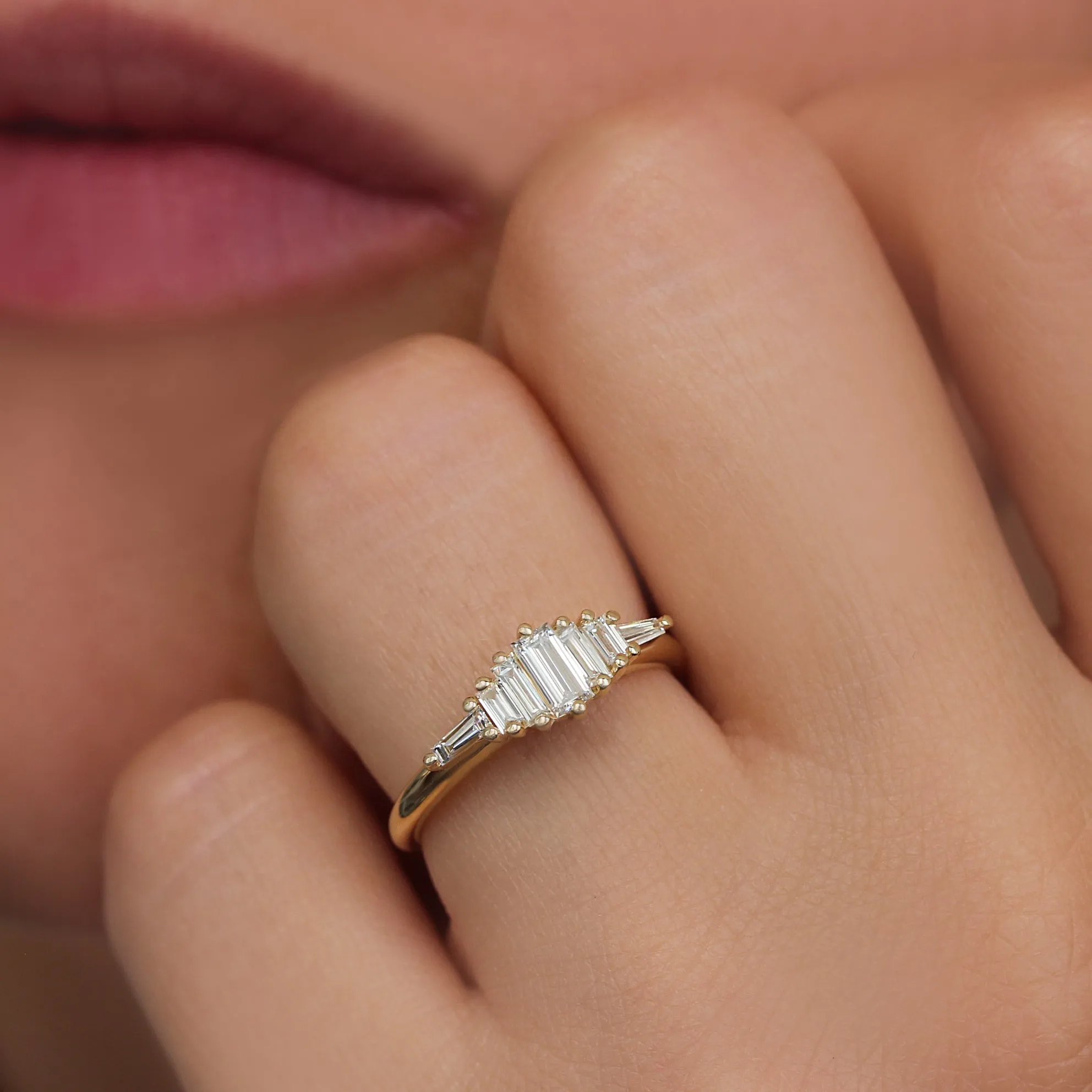 Baguettes Diamond ring - Adriana ♥
