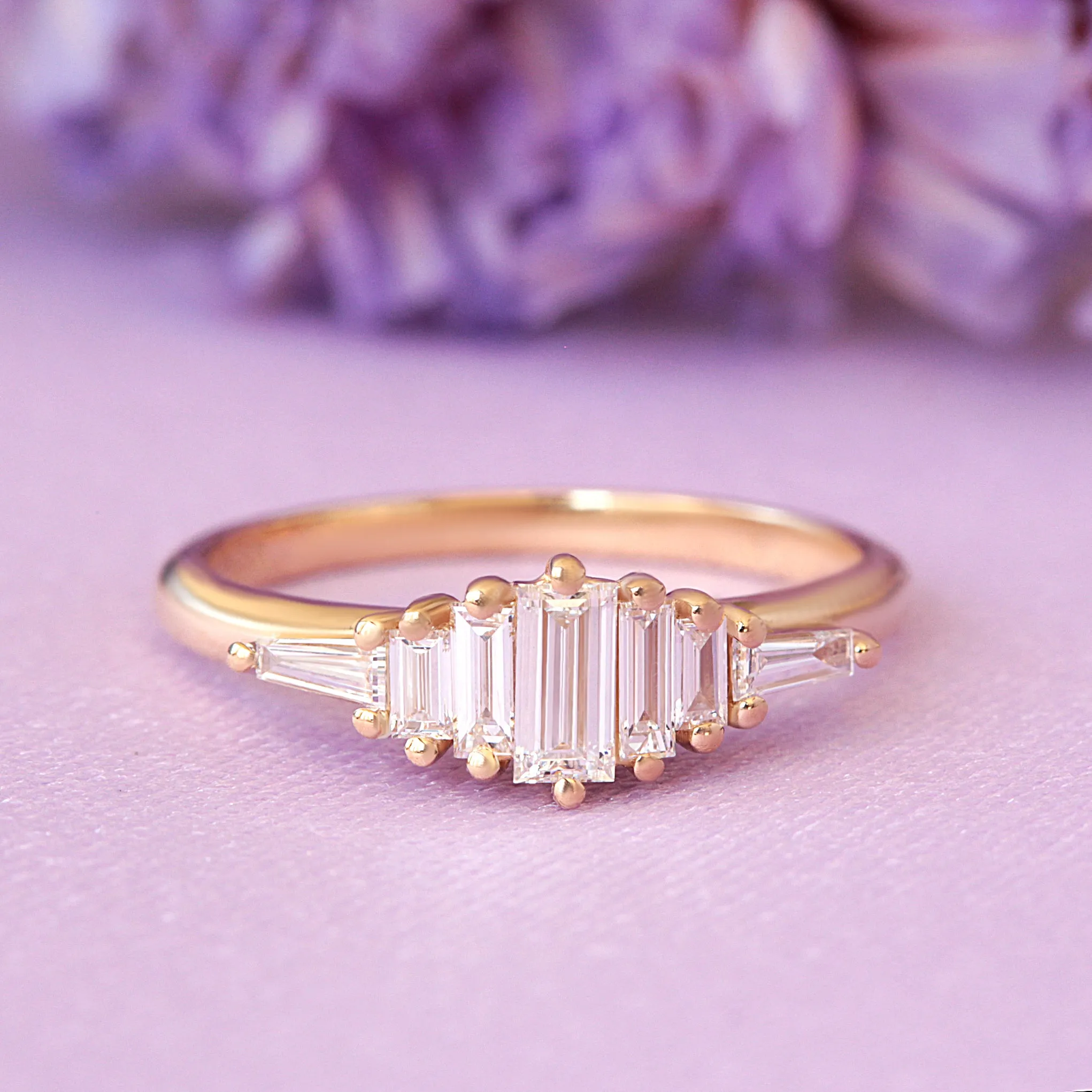 Baguettes Diamond ring - Adriana ♥