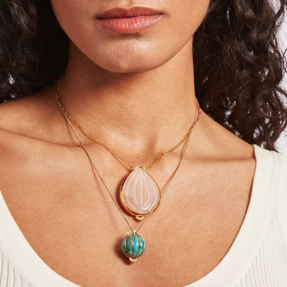 Balloon Pendant Necklace Turquoise Mix