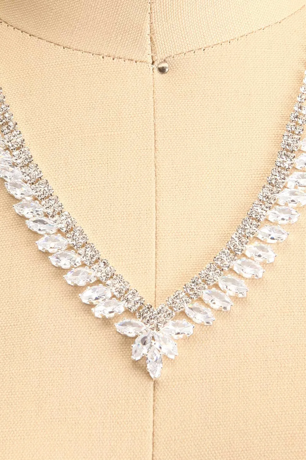 Bidule Silver | Crystal Earrings & Necklace Set