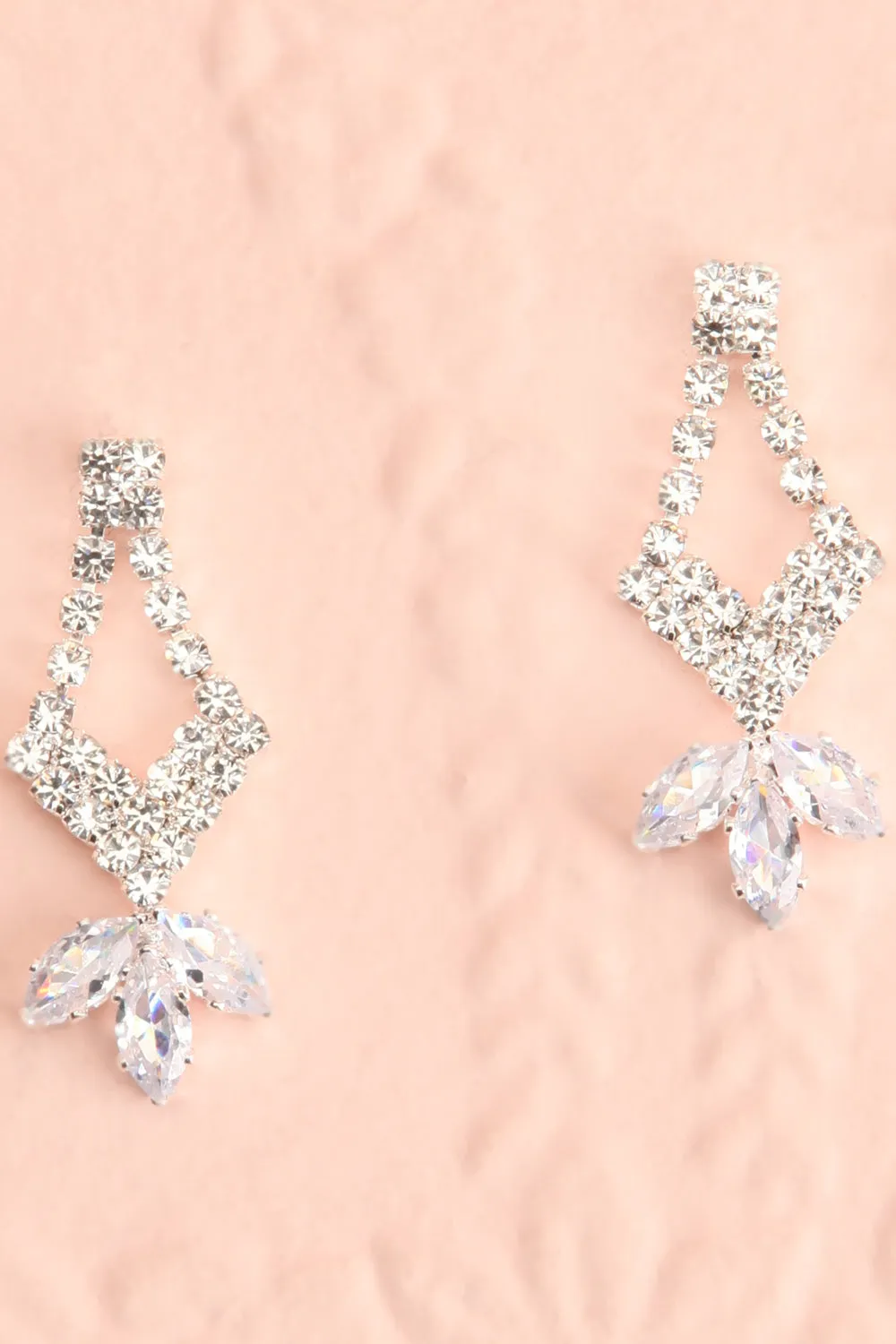 Bidule Silver | Crystal Earrings & Necklace Set