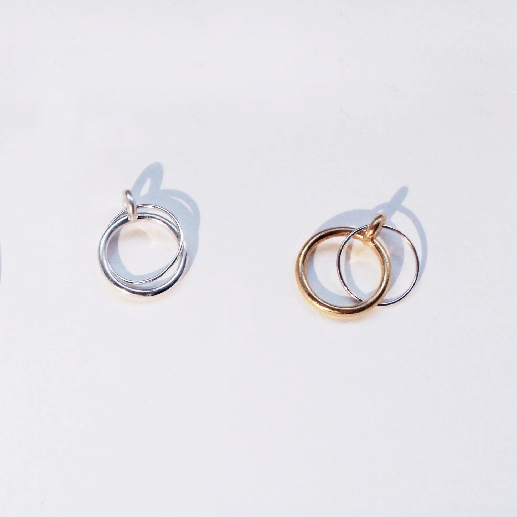 Binary Ring Silver and Brass