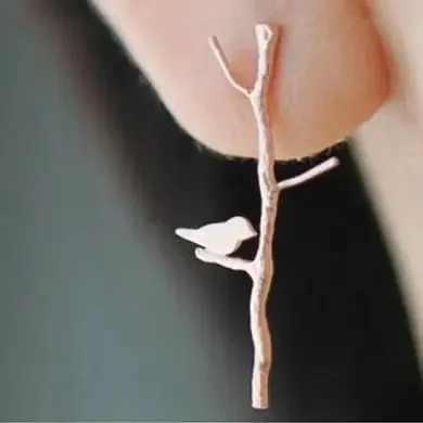 Bird on Branche Earring