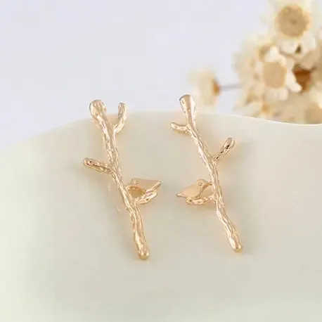 Bird on Branche Earring