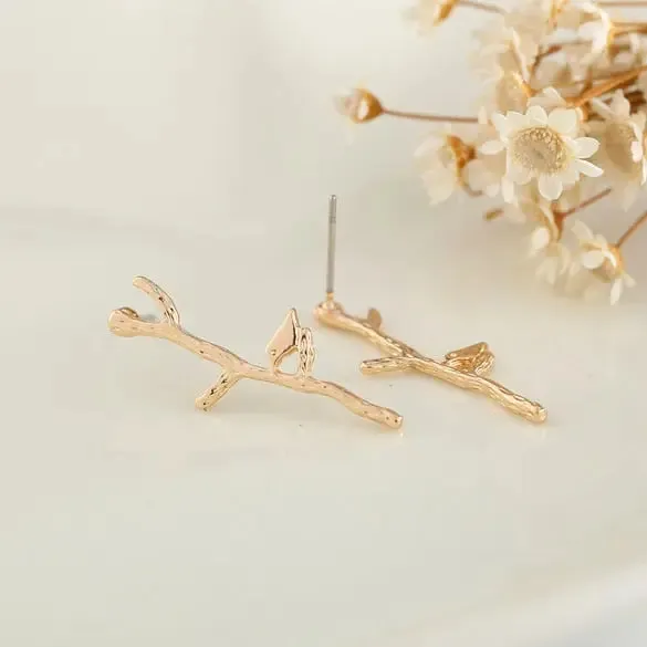 Bird on Branche Earring
